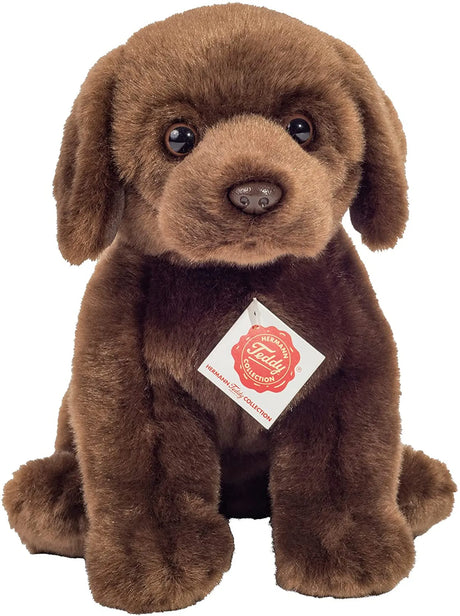 Labrador siedzący ciemnobrązowy, 25cm, Teddy Hermann