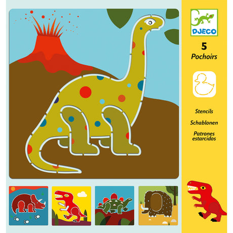 Szablony do odrysowywania Dinozaury, Djeco