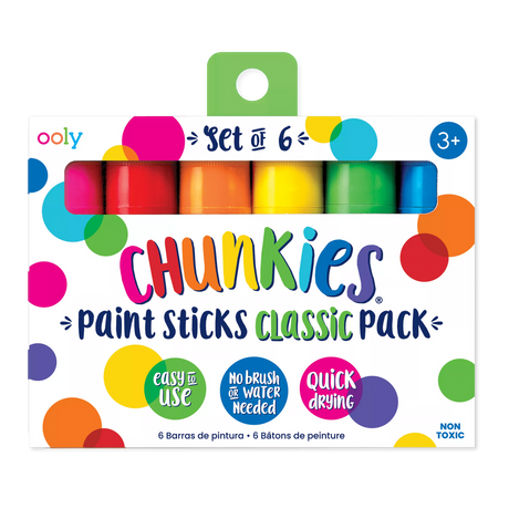 Farba w kredce Chunkies Paint Sticks, Klasyczne, 6 sztuk, Ooly