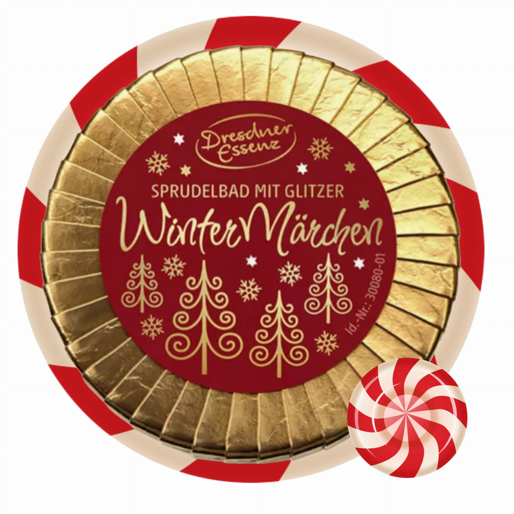 Musująca sól z brokatem, Zimowa kraina czarów, 80g, Dresdner Essenz