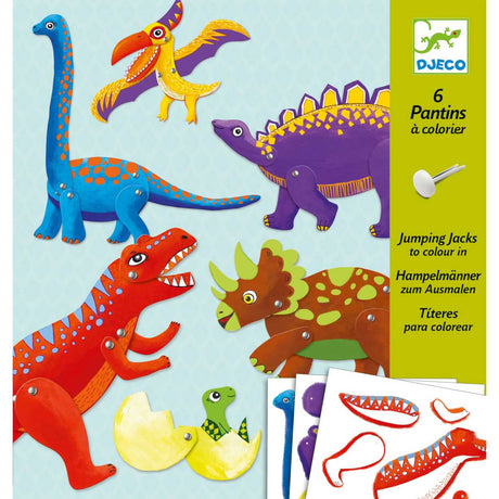 Zestaw artystyczny Ruchome Dinozaury, Djeco