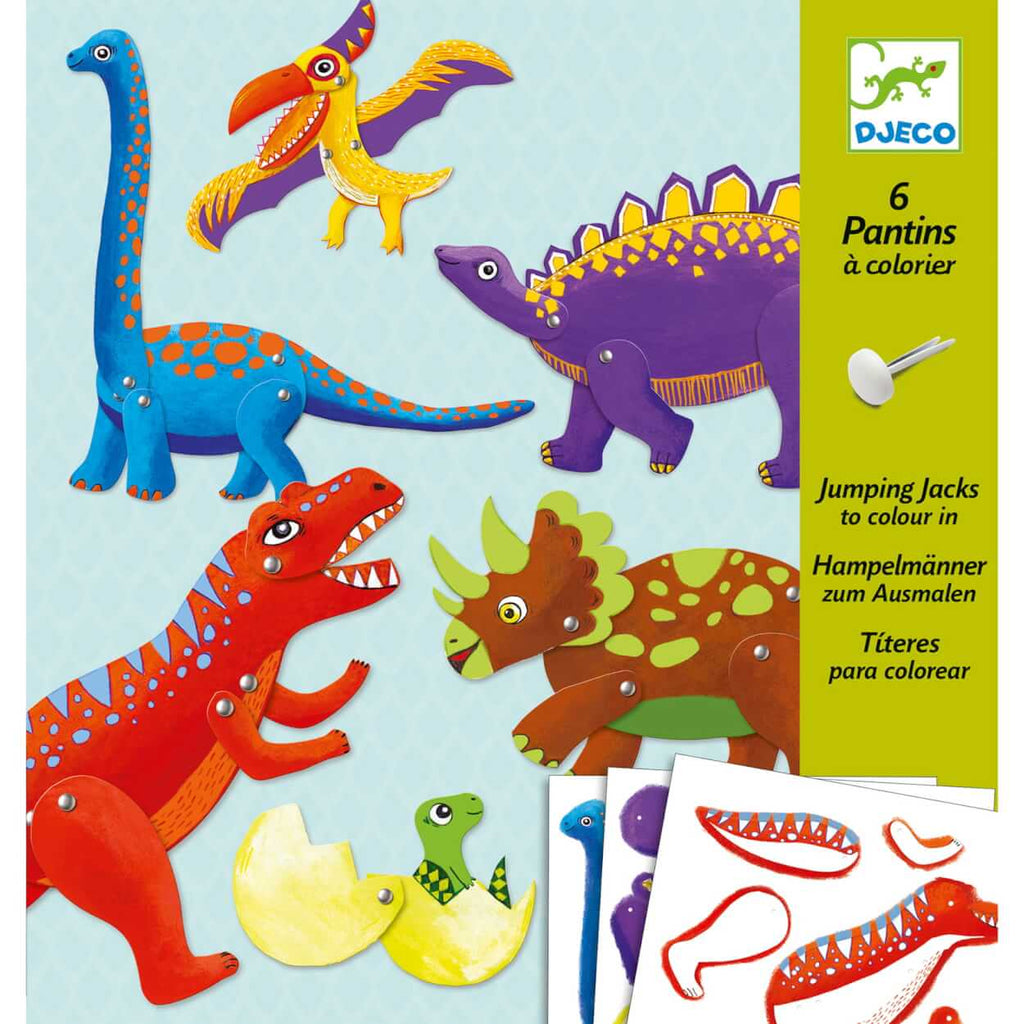 Zestaw artystyczny Ruchome Dinozaury, Djeco