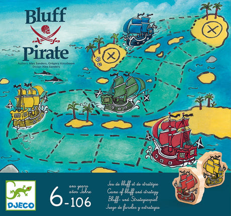Gra "zabawa i blef" Bluff Pirate, Djeco