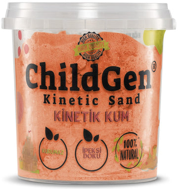 Naturalny piasek kinetyczny pomarańczowy, 500g, ChildGen