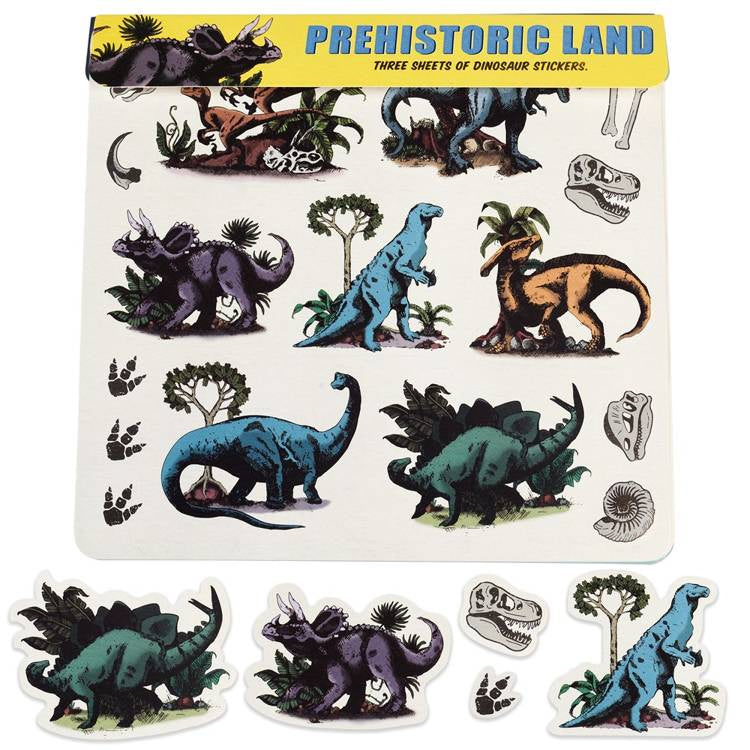 Naklejki Dinozaury, 3 arkusze, Rex London
