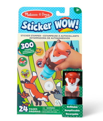 Stempel z naklejkami Sticker Wow Lisek Melissa & Doug