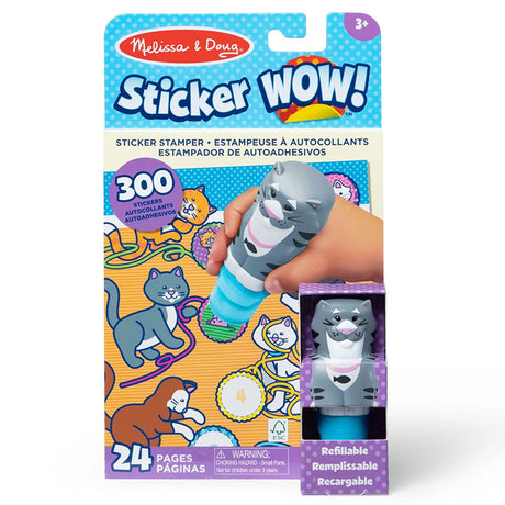 Stempel z naklejkami Sticker Wow Kot Melissa & Doug