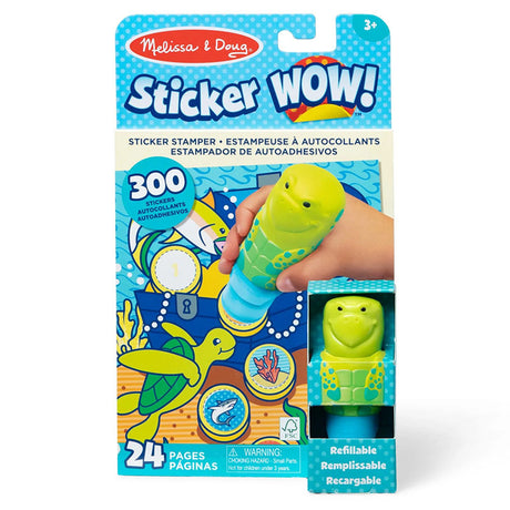 Stempel z naklejkami Sticker Wow Żółw Melissa & Doug