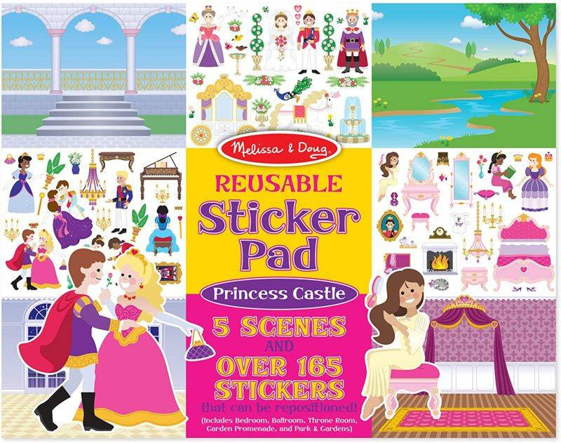 Zestaw z naklejkami wielokrotnego użytku Zamek Księżniczki Melissa & Doug