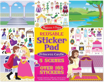 Zestaw z naklejkami wielokrotnego użytku Zamek Księżniczki Melissa & Doug