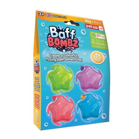 Musujące Gwiazdki do kąpieli Baff Bombz, Zimply Kids